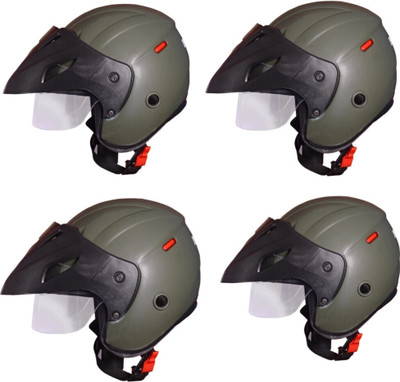 MonteX-1 Gauri--Helmet_Gauri_Fauji199612 Motorbike Helmet(Grey)