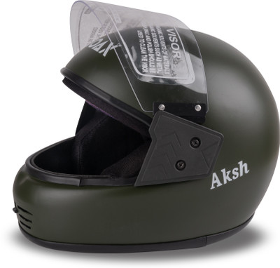 Font Military full face matt-AAA Motorbike Helmet(Green)