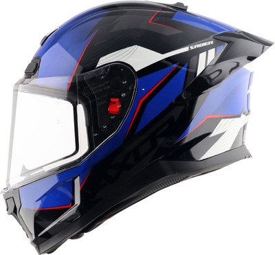 Axor Saber Shadow Motorbike Helmet(Black Dark Blue)