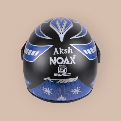 NOAX BRANDED ISI MARKED HELMET FOR UNISEX GENDER KEEP SAFE RIDING (SLFK-236 Motorbike Helmet(Blue)