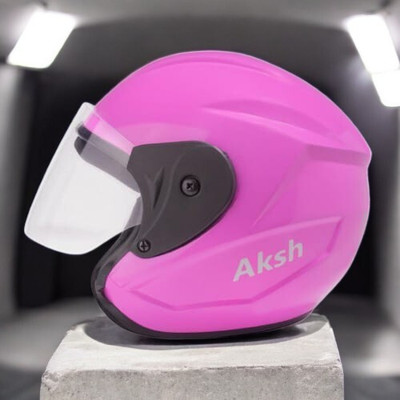 Font Helmet GOOD QUALITYFOR UNISEX for BIKE_-135A Motorbike Helmet(Pink)