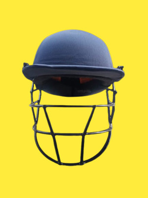 RST Diamond helmet with steel jaali and kaan Cricket Helmet for Men Boy Steel Grill Cricket Helmet(Nevy Blue)