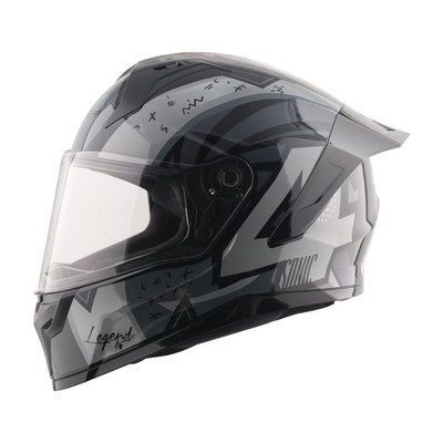 VEGA Sonic Legend Motorbike Helmet(BLACK GREY)