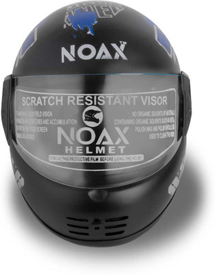 NOAX Unisex helmet For SOLID ISI MARK-sl1 Motorbike Helmet(Black)