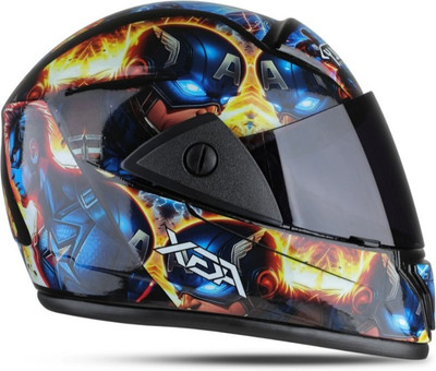 FOROLY Rado Captain ISI Certified with Anti UV Polycarbonate Visor ABS Material (Q-1) Motorbike Helmet(Multicolor)