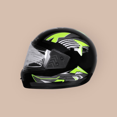 NOAX unisex full face good hard quality helmet-Green252 Motorbike Helmet(Green)