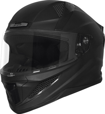Steelbird SBH-25 Matte Sharp Hi-Quality Full Face Men and Women Helmet 600 MM Motorbike Helmet(MATTE BLACK)