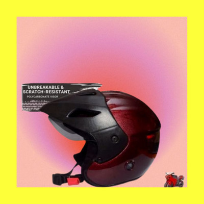 MonteX-1 Full Face Bike helmet T38 fit Motorbike Helmet(Red)