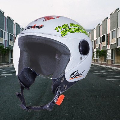 OZONE Spider helmet_OF_Unisex_largesize_Oz068 Motorbike Helmet(White)