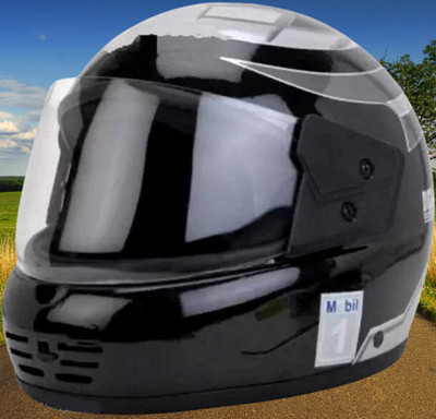KIN Full Face Helmet_ISI certified_Silver51 Motorbike Helmet(Silver)