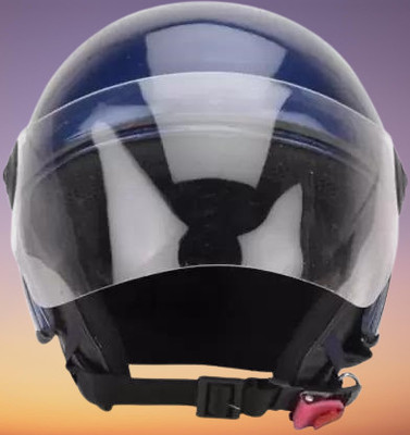 KIN Half Face Helmet_ISI certified_Blue007 Motorbike Helmet(Blue)