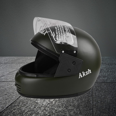 NOAX SAFETY HELMET FOR ONROAD RIDDING SOLID MATERIAL-TWO WHEELER(SLFK-AT-238 Motorbike Helmet(Grey)