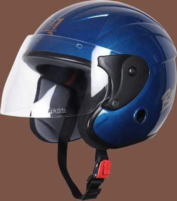 nextin nano_194 Motorbike Helmet(Blue)