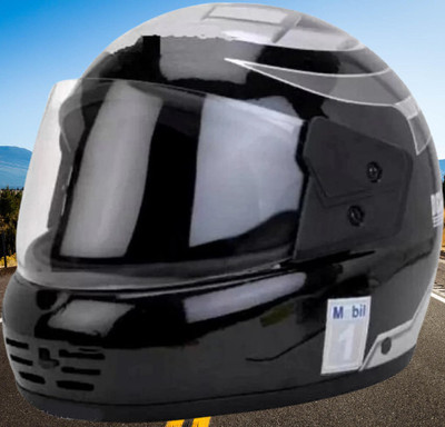 KIN Full Face Helmet_ISI certified_Silver72 Motorbike Helmet(Silver)