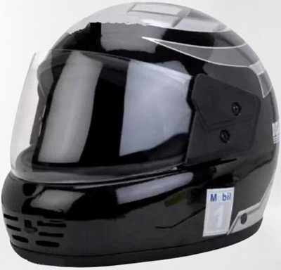 KIN Full Face Helmet_ISI certified_Silver45 Motorbike Helmet(Silver)
