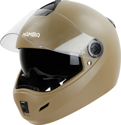 Steelbird SBH-34 Rox Mamba ISI Certified Full Face with Inner Smoke Sun Shield Motorbike Helmet(Dashing Desert Storm)