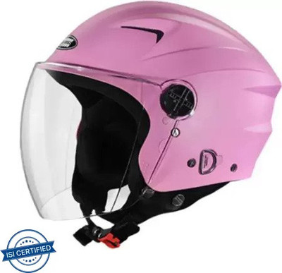 STUDDS RAY HI-QUALITY OPEN FACE PINK 580 MM SIZE M Motorsports Helmet(Pink)