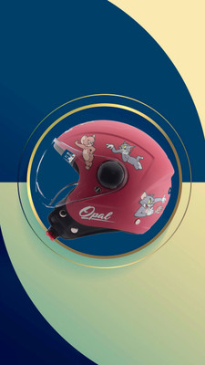 OZONE Opal helmet _openface_freesize_13 Motorbike Helmet(Red)