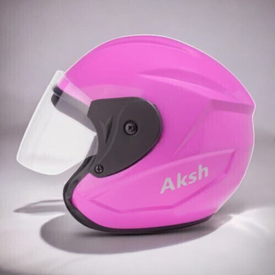 NOAX ISI marked helmet solid helmet((fk286 Motorbike Helmet(Pink)