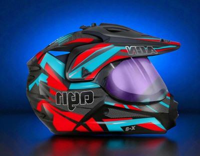 deletion Autogreen X8 ABS Material with Pc Visor (NN-1) Motorbike Helmet(Red)