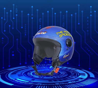 OZONE JSR_ HELMET_OPEN-FACE_SUPER QUALITY_AD@032 Motorbike Helmet(Blue)