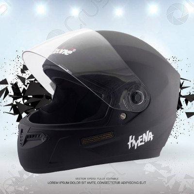 OZONE Superior Helmet_full face_Hyna_VG_21@07 Motorbike Helmet(Black)