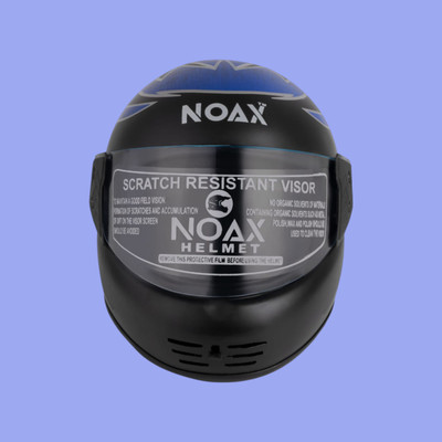 NOAX Unisex Full Face Helmet For Motorbike __110 Motorbike Helmet(Black)