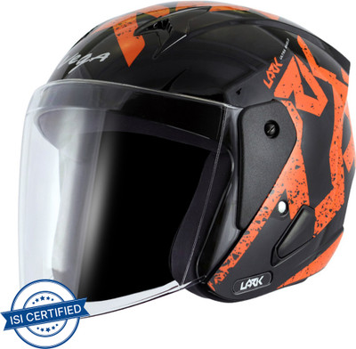 VEGA Lark Victor Motorbike Helmet(Black Orange)