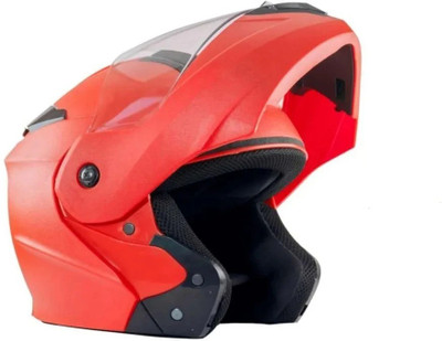 RECTITUDE Face Helmet 22 Motorbike Helmet(Red)