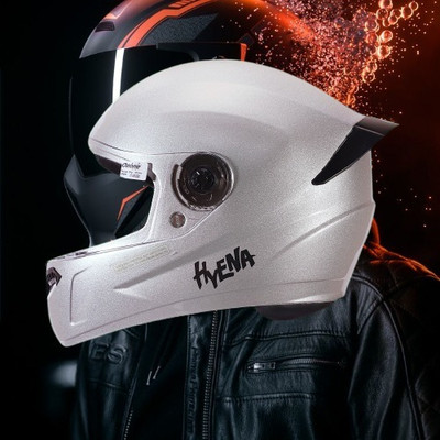 OZONE Full Face_Unique Design Helmet_Premium Class_@V@16 Motorbike Helmet(Silver)