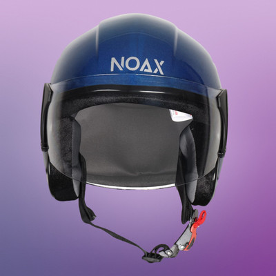 NOAX open helmetfor bike1140 Motorbike Helmet(Blue)