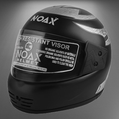 NOAX Silverpubg Motorbike Helmet(Black)