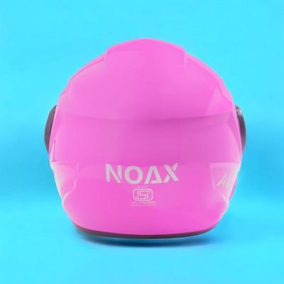 NOAX HALF FACE HELMET UNISEX ISI MARKED SOLID FOR RIDE(SL-320 Motorbike Helmet(Pink)