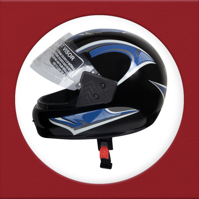 NOAX UNISEX SAFETY HELMET ONROAD HELMET- TWO WHEELER,BIKE & SCOOTER (SL-578 Motorbike Helmet(Blue)