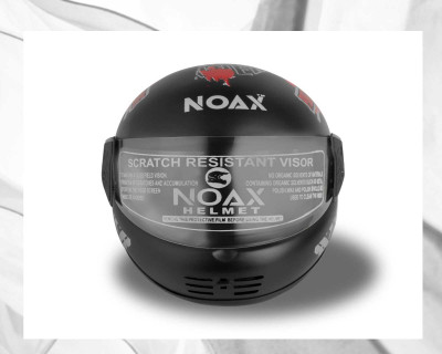 NOAX SOLID QUALITY FOR UNISEX HELMET FULL FACE SL-415 Motorbike Helmet(Red)