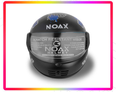 NOAX ISI MARKED FULL FACE HELMET FOR SAFE RIDING UNISEX BUYY_227 Motorbike Helmet(Blue)