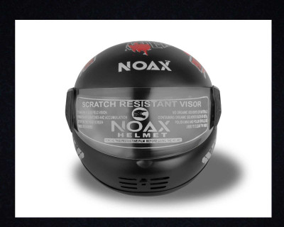 NOAX ISI MARKED FULL FACE HELMET FOR SAFE RIDING UNISEX BUYY_448 Motorbike Helmet(Red)