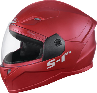 ABP S1 AIR ISI Certified Full Face Motorbike Helmet(Matte Red)