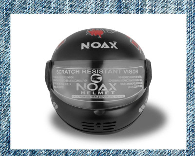 NOAX ISI MARKED FULL FACE HELMET FOR SAFE RIDING UNISEX BUYY_330 Motorbike Helmet(Red)