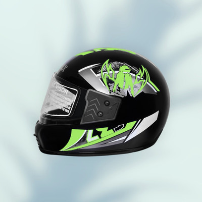 Font unisex full face good hard quality helmet-Green378B Motorbike Helmet(Green)
