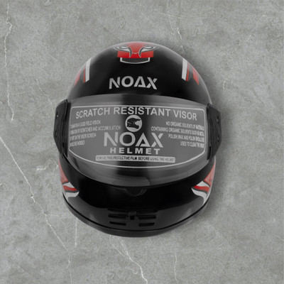 NOAX ISI MARKED UNISEX HELMET FOR RIDDING BIKE NON STOP(DD-35 Motorbike Helmet(Red)