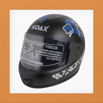NOAX unisex full face good hard quality helmet-Silver367367-Helmet 5-ABCD Motorbike Helmet(Blue)