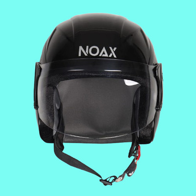 NOAX KING OF HELMET UNISEX OPEN FACE motorbike HELMET_32 Motorbike Helmet(Black)