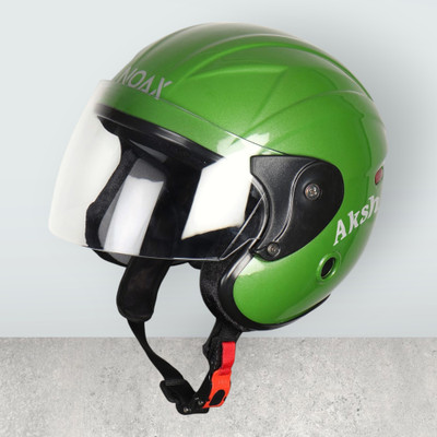 Font Unisex Full Face Helmet For Motorbikes -652A Motorbike Helmet(Green)