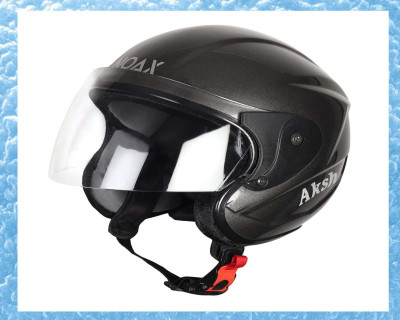 NOAX KING SOLID QUALITY FOR UNISEX ISI MARKEDHELMET FULL FACE RIDING SL-48 Motorbike Helmet(Black)