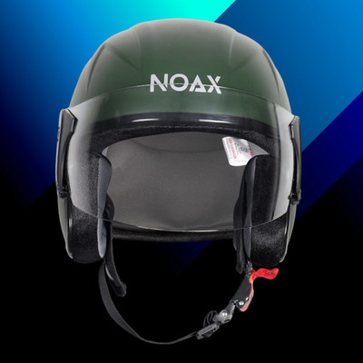 NOAX unisex open face helmet for safty53 Motorbike Helmet(Green)