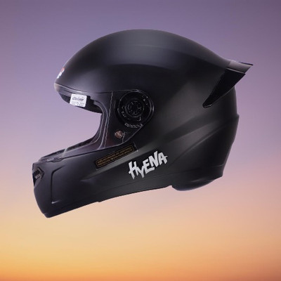 OZONE Hyena plain helmet_openface_largesize_Ozo0046 Motorbike Helmet(Black)