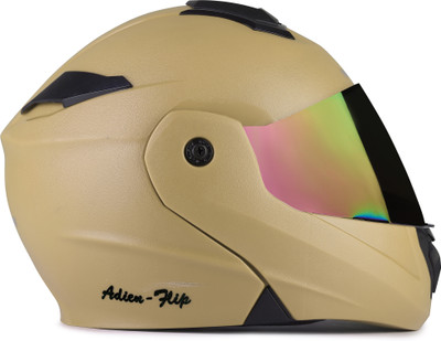 urban carrier New ABS Material Full Face Clear Visor, UV Scratch Resistance Motorbike Helmet(Yellow)