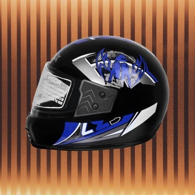 Font unisex full face helmet ridding helmet41-AAA Motorbike Helmet(Multicolor)