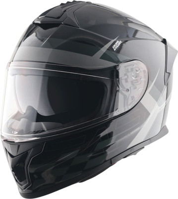 VEGA Zap Allience Dual Visor Full Face X-Large Motorbike Helmet(Dull Black Grey)